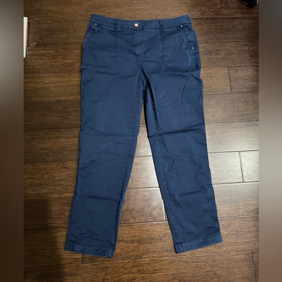 Chico's Deep Blue Ankle Pants - Picture 1 of 7